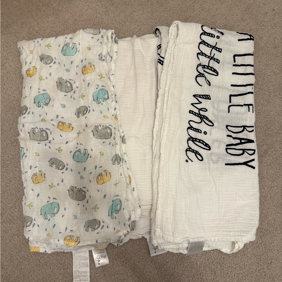 Muslin Baby Swaddle - Pack of 3 - Picture 1 of 2